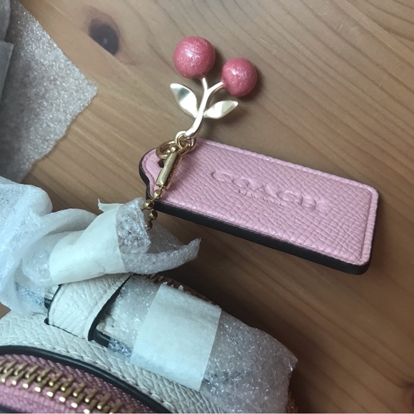 🍒❤️ Heart Crossbody In Signature Canvas With Heart Cherry Print - Picture 15 of 16